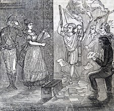 Engraving depicting the Valencia uprising during the Peninsular War