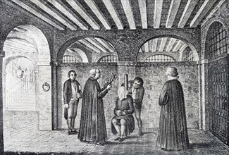 Execution in Valencia, Spain, of Canon Baltasar Calvo who led rebels against the French occupation