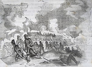 Illustration depicting the Battle of Medina de Rioseco