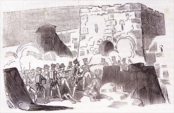 French Army lay siege to a Spanish town during the Peninsula War