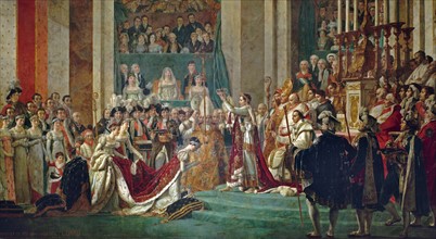 Consecration of the Emperor Napoleon I and Coronation of the Empress Josephine by Jacques-Louis David