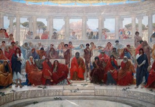William Blake Richmond (1843-1921) An Audience in Athens
