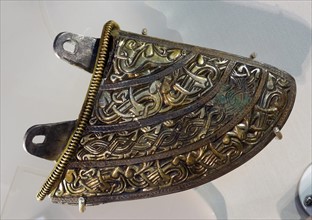 Artefact from the Staffordshire Hoard of Anglo-Saxon gold and silver metalwork.