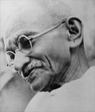 Mohandas Karamchand Gandhi (1869 – 1948), the preeminent leader of the Indian independence movement