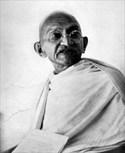 Mohandas Karamchand Gandhi (1869 – 1948), the preeminent leader of the Indian independence movement
