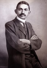 Mahatma Gandhi as a lawyer in South Africa circa 1905.