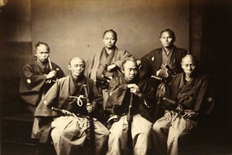Photograph of Envoys from Satsuma domain by Felice Beato