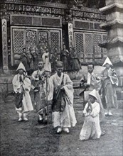 Photograph of The Abbot of Yu-chom-sa Temple by Angus Hamilton