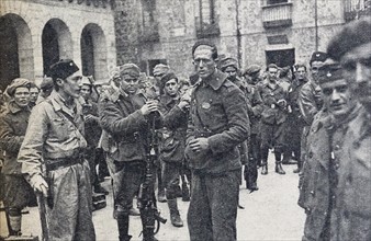 Nationalist army in Vergara in the Spanish Civil War.