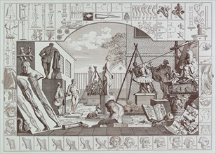 Analysis of Beauty Plate 1, Engraving by William Hogarth