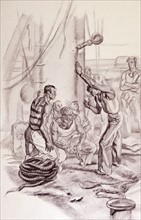 nationalist sailors plot mutiny, during the Spanish civil war
