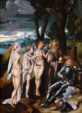The Judgement of Paris, mid 16th century, German School, Oil on panel. In the Greek myth,