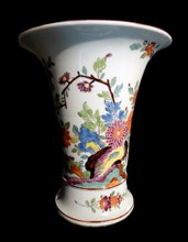 German vase made by the Meissen porcelain factory, Germany. Hard-paste porcelain, about,1745