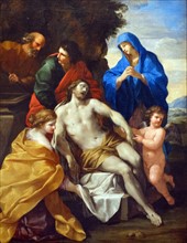 The Entombment by Giovanni Francesco Romanelli (1610-1662). Oil on canvas, c1638.