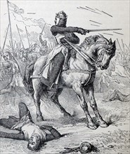 King Harold II of England at the Battle of Hastings 1066