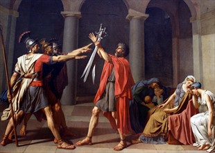 Oath of the Horatii' by Jacques-Louis David
