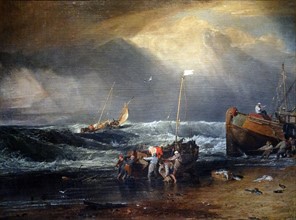 Coast Scene with Fishermen' by Joseph Mallord William Turner