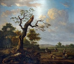Landscape with a Hawking Party' by Jan Wijnants