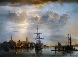 View of Dordrecht' by Aelbert Cuyp