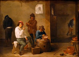 Boors Carousing by David The Younger Teniers