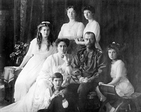 Photograph of the Romanov family