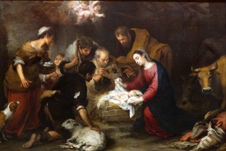 The Adoration of the Shepherds' by Bartolomé Esteban Murillo