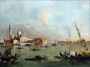 Venice: San Giorgio Maggiore with the Giudecca and the Zitelle by Francesco Guardi
