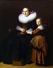 Rembrandt, Susanna van Collen, Wife of Jean Pellicorne with her daughter Anna