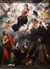 The Virgin in Glory with Saints Adoring' by Bartolomé Esteban Murillo