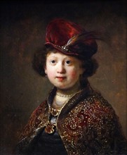 Rembrandt, A Boy in Fanciful Costume