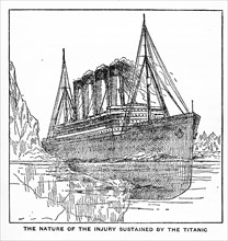Illustration from 'The sinking of the Titanic' by Logan Marshall