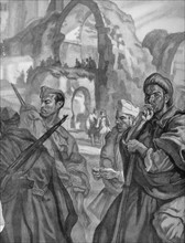 Illustration depicting Nationalist soldiers
