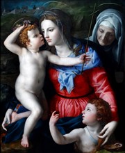 The Madonna and Child with Saints' by Agnolo di Cosimo