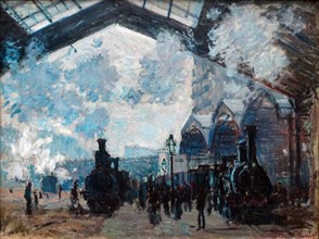 The Gare St-Lazare' by Claude Monet