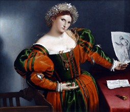 Portrait of a Woman inspired by Lucretia' by Lorenzo Lotto