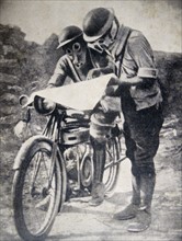 Photograph of a British reconnaissance patrol on the Macedonia front