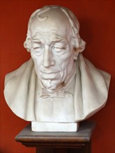 marble portrait bust of Benjamin Disraeli