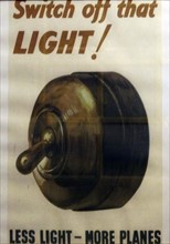 World War Two poster issued by the Ministry of Fuel and Power