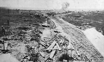 A battlefront during World war One 1916