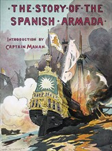 Poster of the destruction of the Spanish Armada