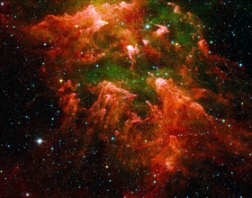 South Pillar region of the star-forming region called the Carina Nebula