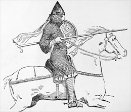 A mounted Knight of the 12th Century