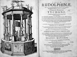 Frontispiece and title page of : 'Tabulae Rudolphinae : quibus astronomicae....'