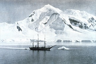The BELGICA anchored at Mount William