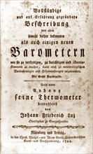 Title page to Barometern