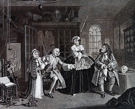 The inspection from Marriage a la mode by William Hogarth