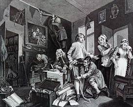 The Young Heir Takes Possession Of The Miser's Effects by William Hogarth