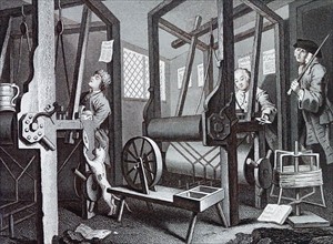 The Fellow 'Prentices at their Looms by William Hogarth