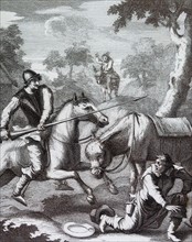 Don Quixote Seizes the Barber's Bason for Mambrino's Helmet'