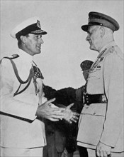 Lord Mountbatten takes over as Viceroy of India from General Wavell 1947